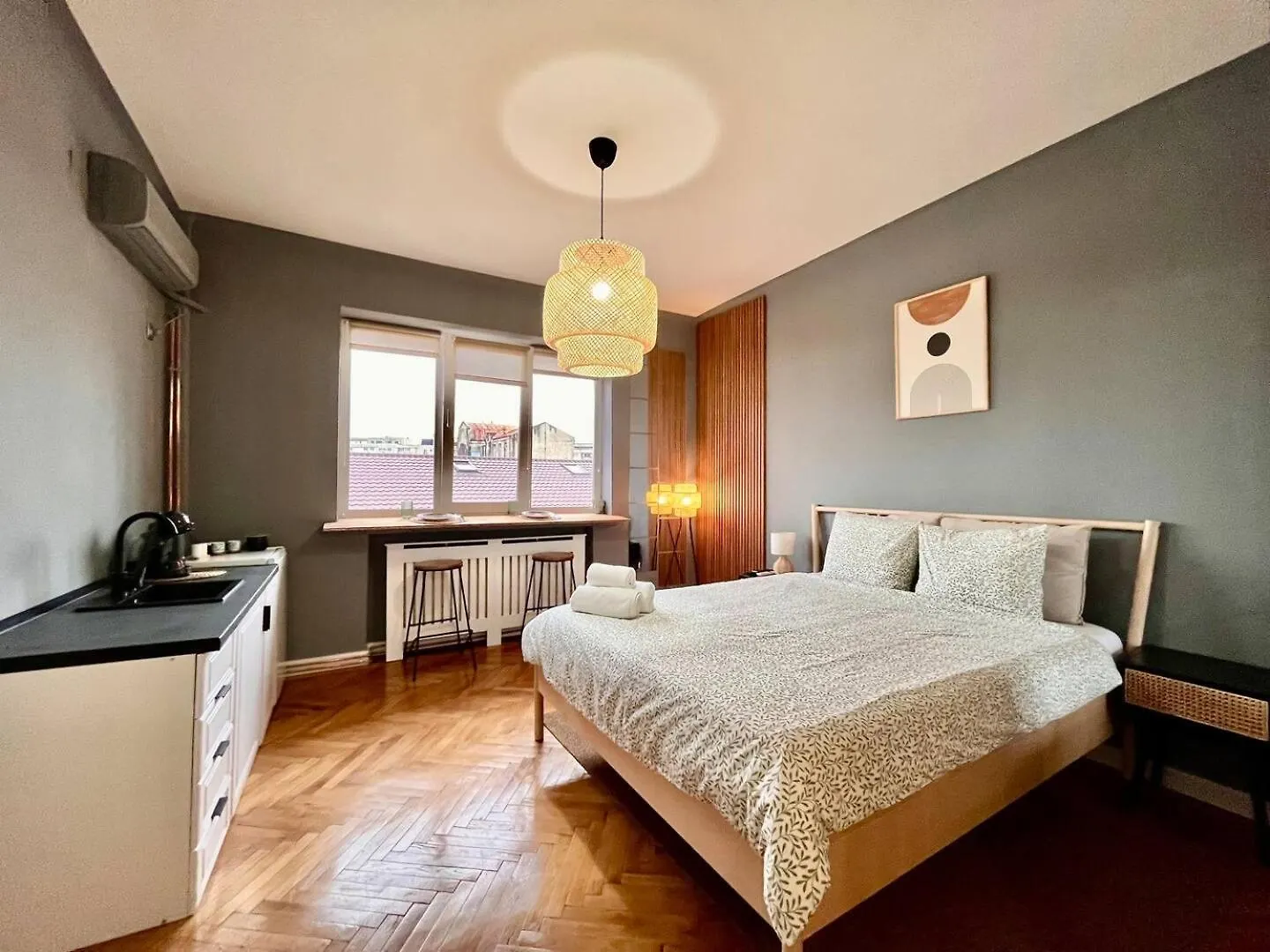 Woodie Studio With Premium Comfort By Piata Unirii Βουκουρέστι 0*,